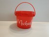 Michaels Mini Bucket With Handle & Lid 10.1 Fl Oz / 300 mL HTF gallery