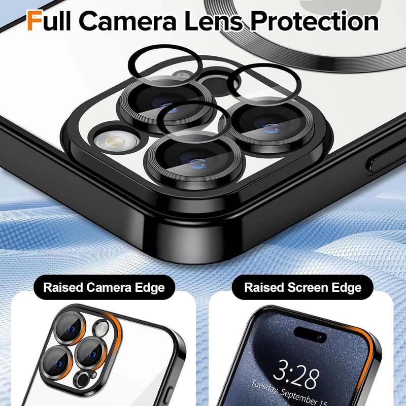 Shockproof Mag Safe Case For iPhone 16 15 14 Pro Max 13 12 11 Camera Lens Cover gallery
