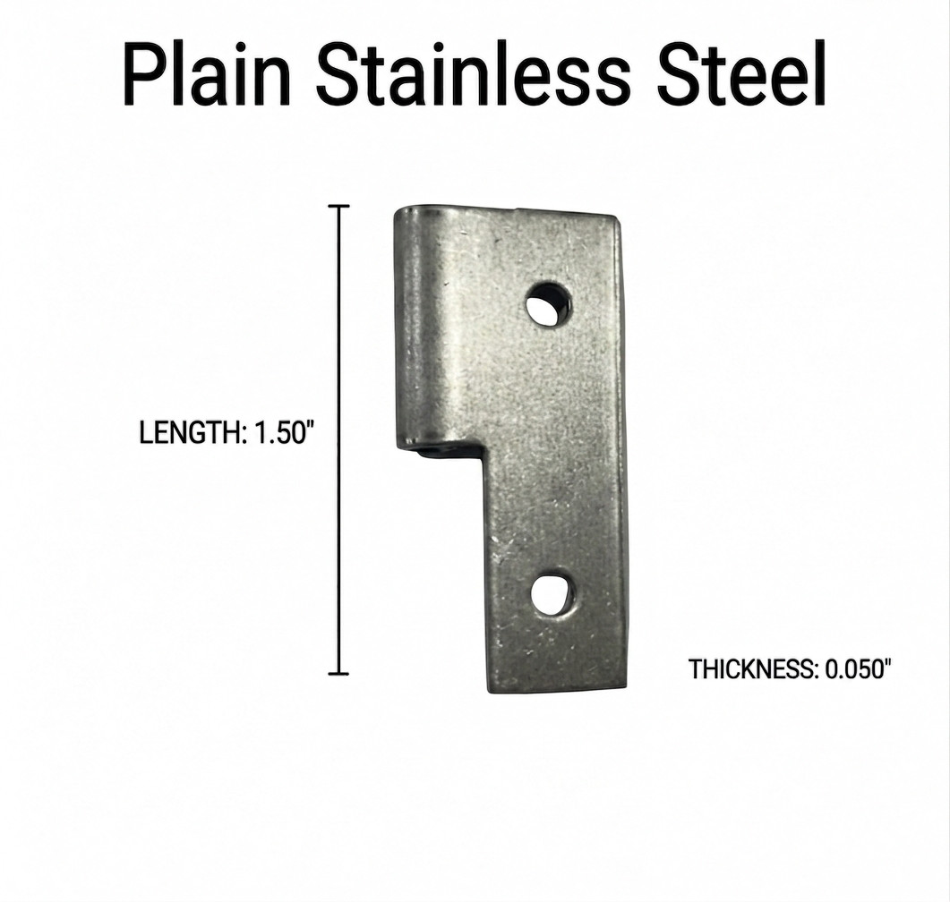 Plain Slip Joint Hinges - Steel, Aluminum & Stainless Steel - Multiple Sizes gallery
