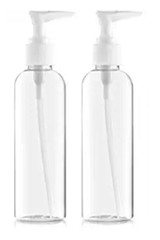 2 Bottles 7 oz. Empty Classic Lotion Soap Gel Shampoo Dispenser Bottle NEW