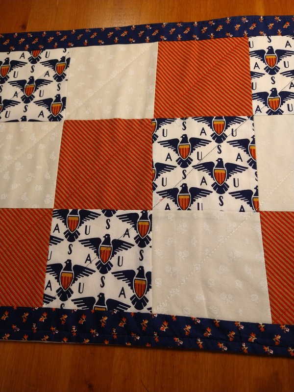 USA 250 th, Eagles Handmade Quilted Table Runner, 36 x 15 inches Free Shipping gallery