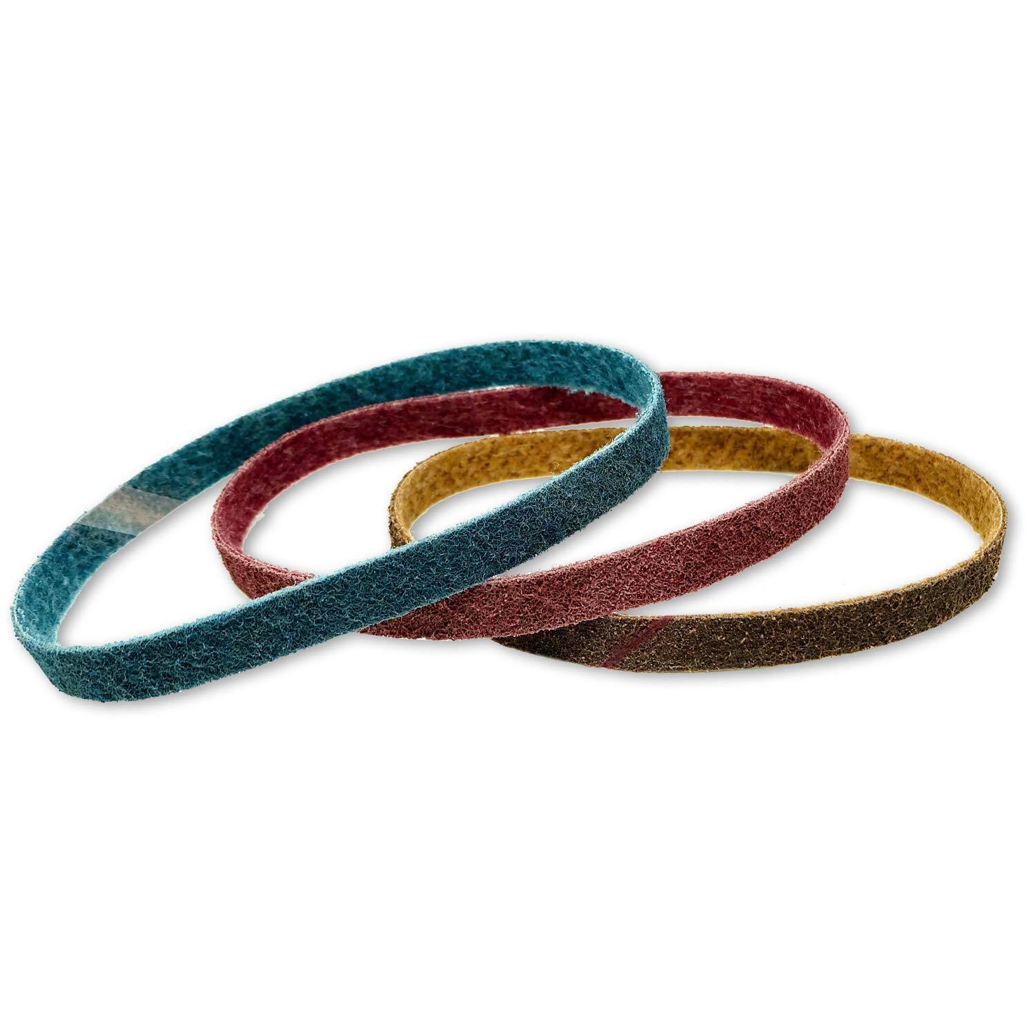 Non Woven Sanding Belts for Surface Conditioning 1 X 30 Inch Select Grit 3 Pack gallery