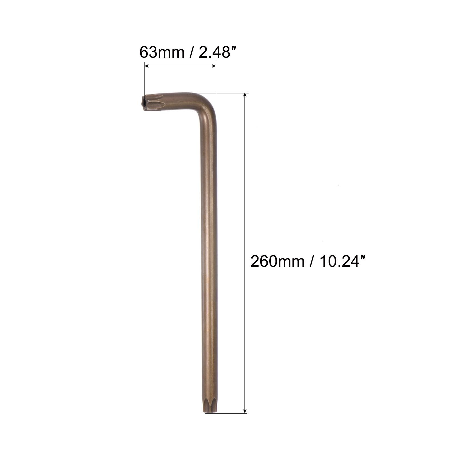 T60 Tamper Proof Torx Star Key Bit Wrench L-Shape 10.24" Long Arm S2 Steel gallery