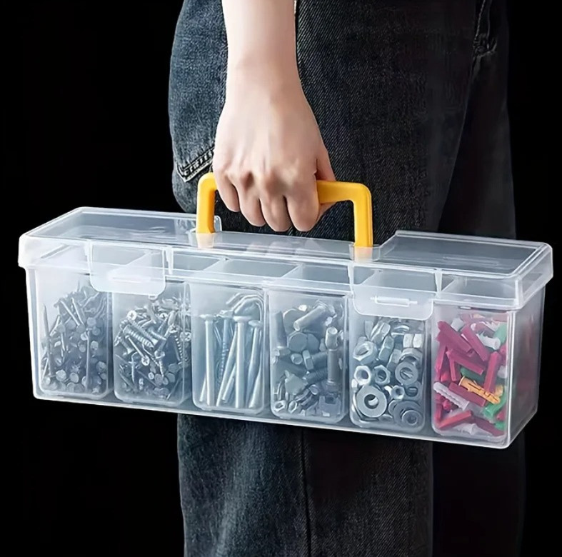 1/7pcs Multi Compartment Tool Parts Organizer Storage Box Set Box for Screws gallery