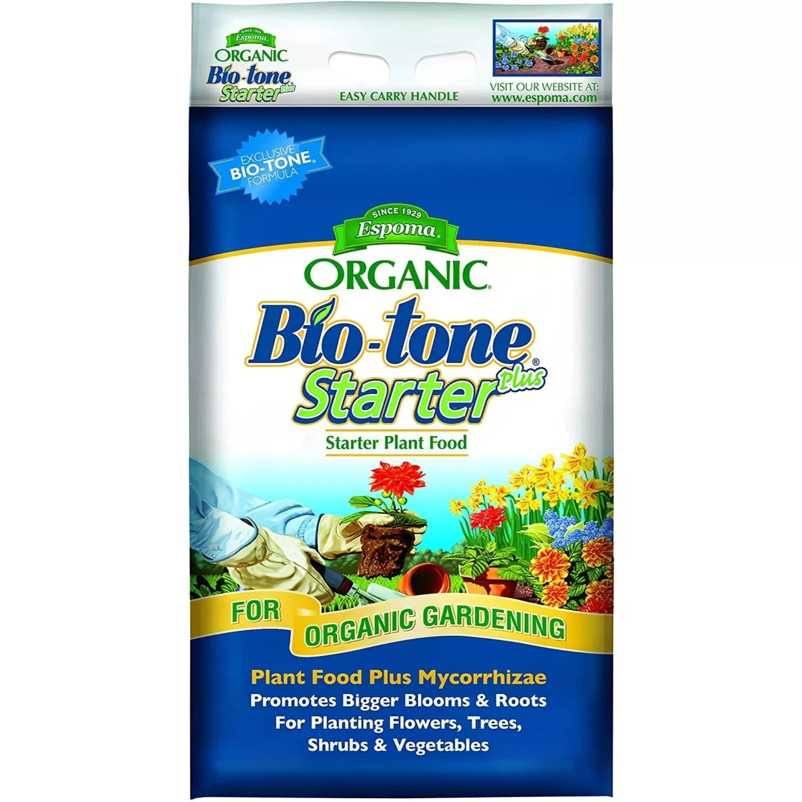 Espoma Organic Bio Tone Starter Plus Starter Plant Food with Mycorrhizae, 18lb gallery