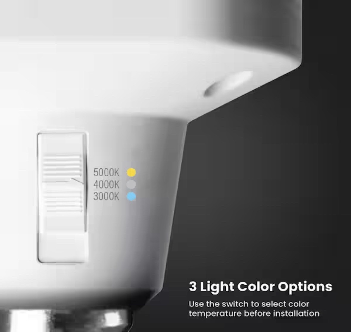 Feit 40W Equivalent Indoor/Outdoor 3-Panel Foldable LED Motion Light Bulb gallery