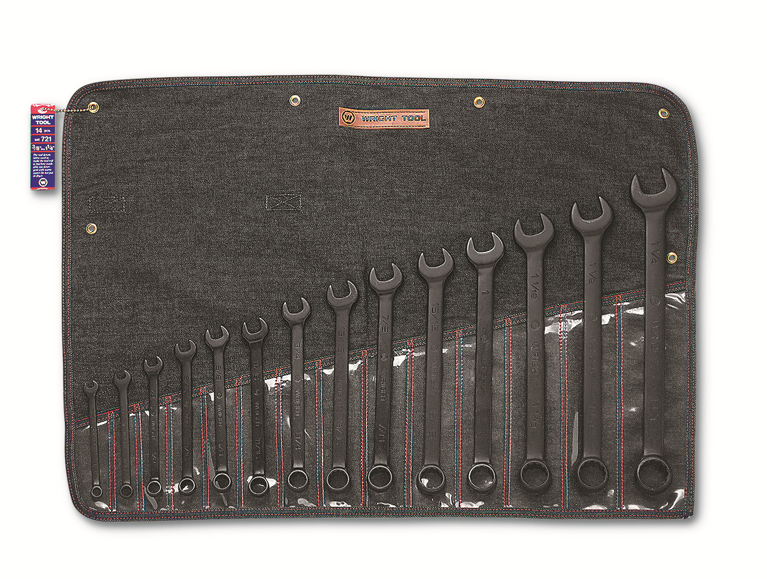 Wright Tool WRIGHTGRIP® 2.0 12 Point Black Combination Wrench Set SAE 721 gallery