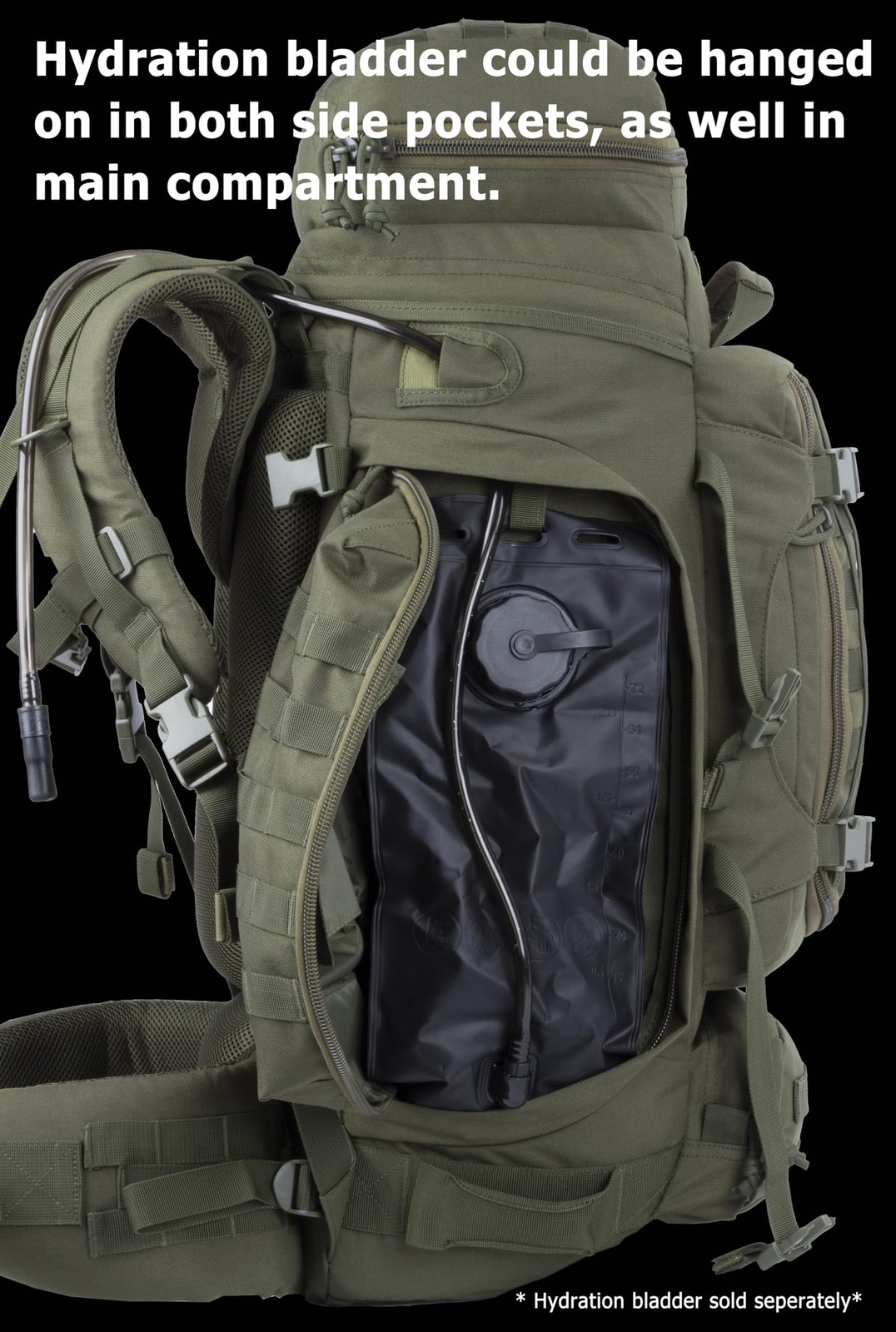 Large Internal Frame Backpack Tactical MOLLE Pack for Camping Backpacking Hun... 5