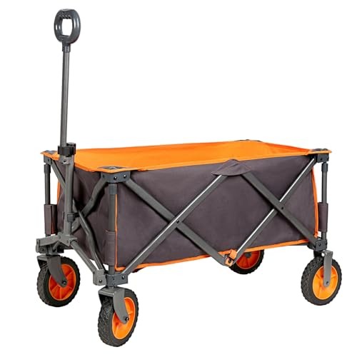 PORTAL COLLAPSIBLE WAGON, FOLDABLE BEACH WAGON CART, ALL TERRAIN, 225LBS - GREY gallery