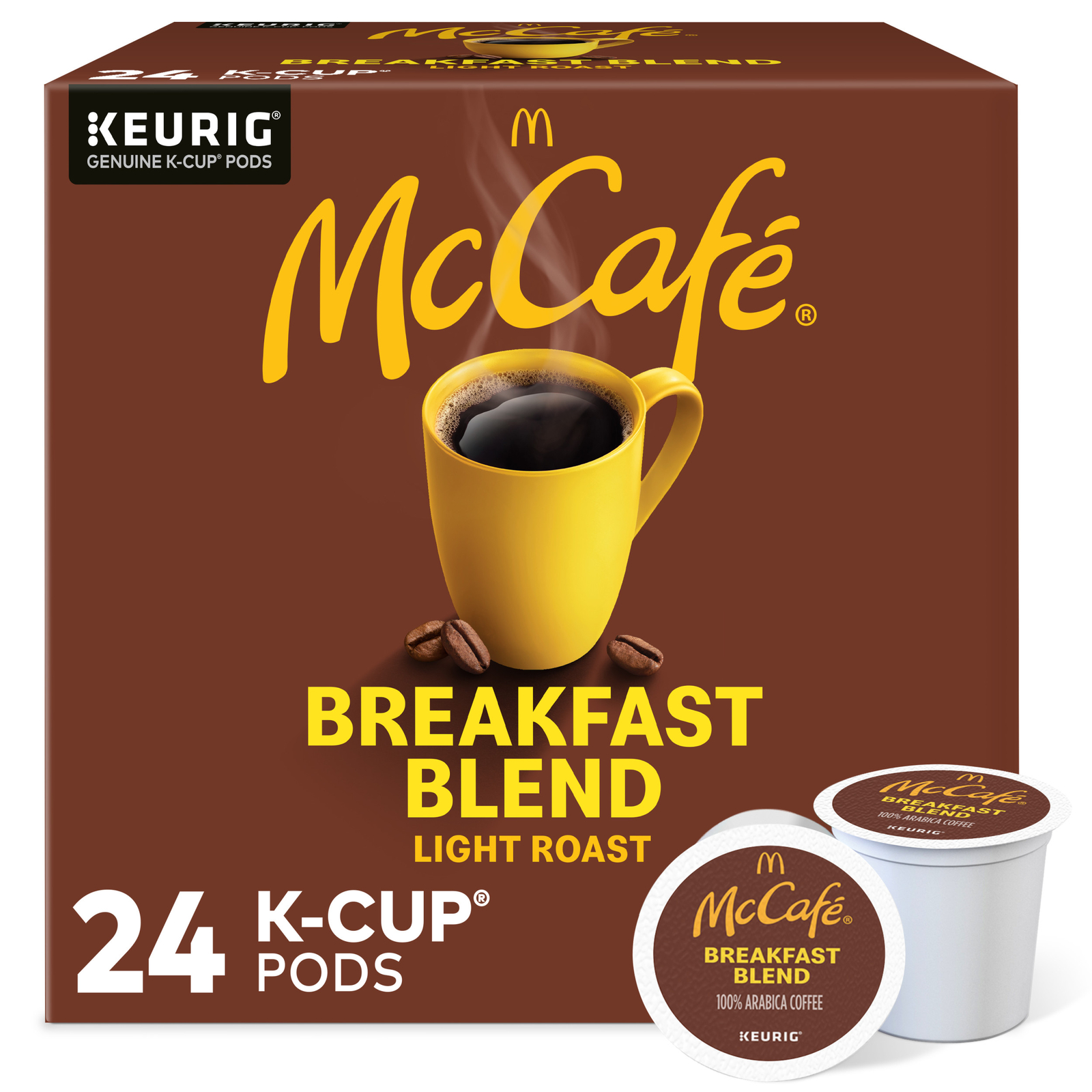 McCafe Breakfast Blend Coffee, Keurig K-Cup Pods, Light Roast, 24 Count gallery