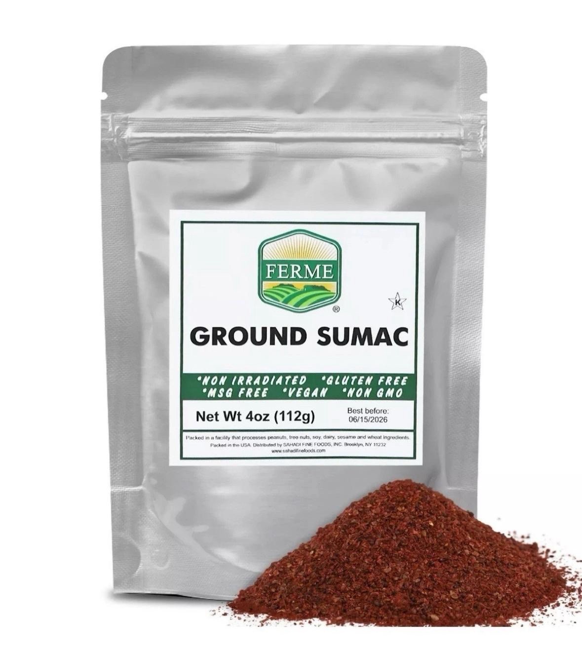 Pure 100% Ground Sumac Spice, No Salt, No GMO, Sumac Seasoning 4 Ounce gallery