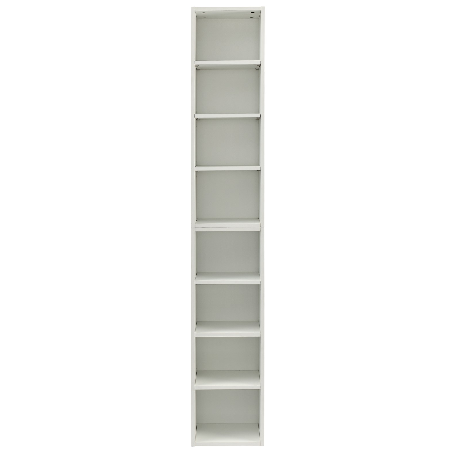 Multi-functional 8-layer storage cabinet - white, adjustable bookshelf gallery