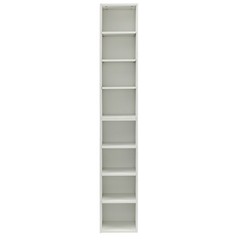 Multi-functional 8-layer storage cabinet – white, adjustable bookshelf