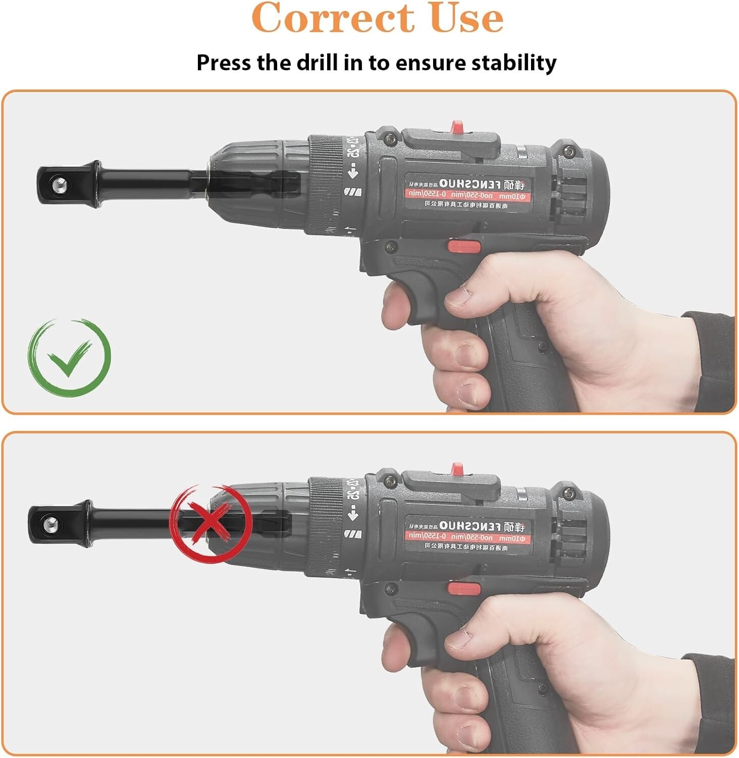 3/8 Impact Socket Adapter, 5Packs 1/4" Inch to 3/8" Drill Socket Adapter Kit for gallery