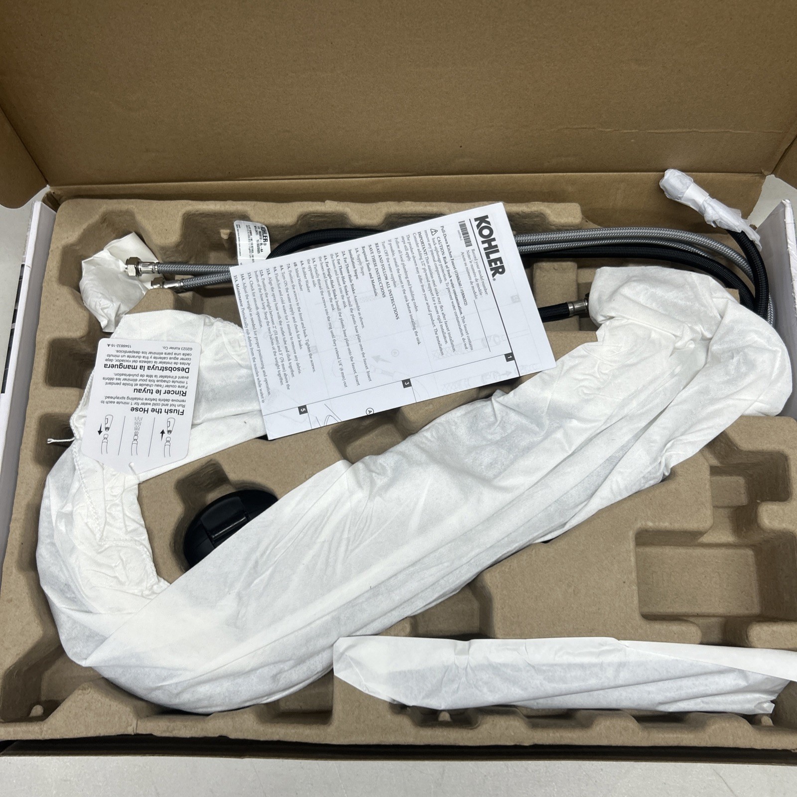 Kohler Pull Down Kitchen Faucet Guild Matte Black (R33912-BL-AA) gallery