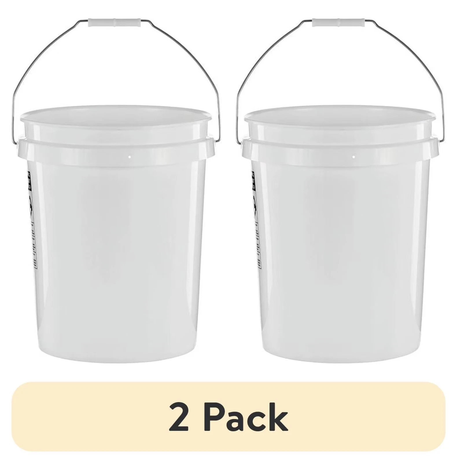 2 pack United Solutions 5 Gallon Round Utility Bucket, Comfort Handle, 1 Each gallery