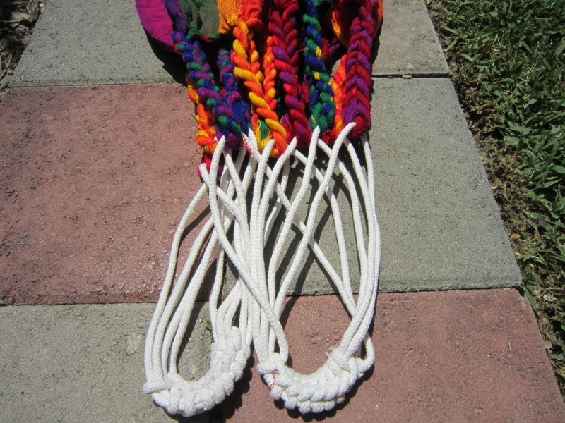 NEW FOLDABLE HANDMADE HAMMOCKS MADE IN ECUADOR MULTICOLOR COTTON CANVAS gallery