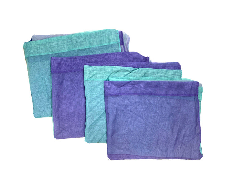 Set 4 Bright Ombre Curtains Panels Drapes Sheer Purple Turquoise Long Colorful gallery