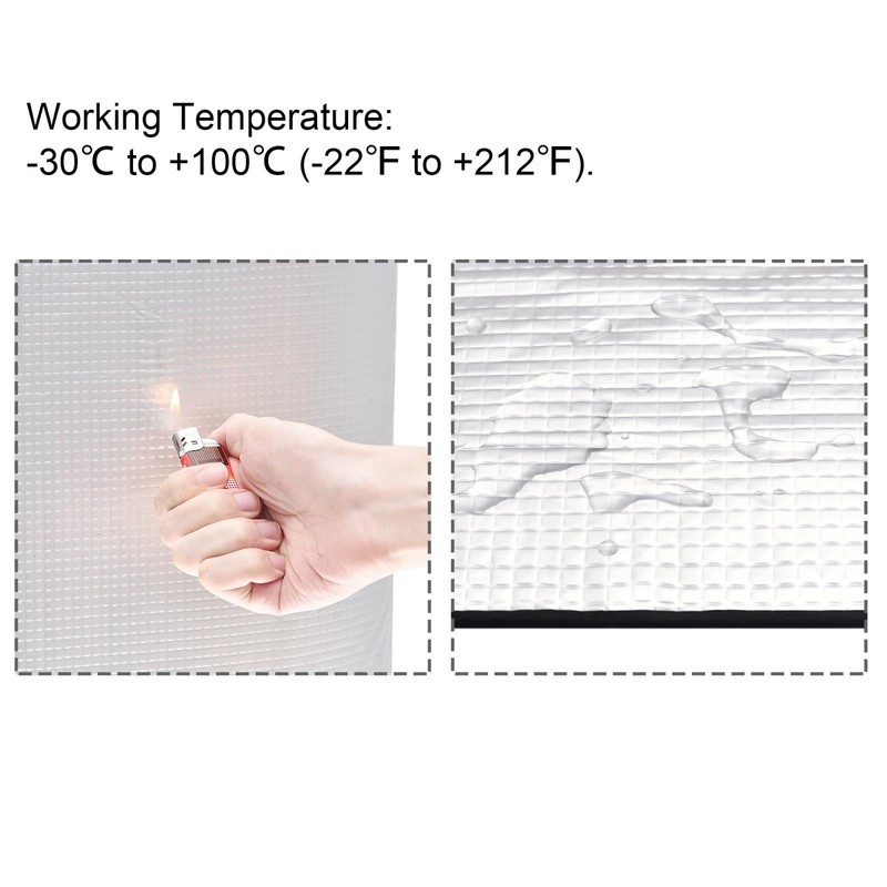 Insulation Sheet Self-adhesive Embossed Aluminum Foil Waterproof 2mx0.5mx5mm gallery