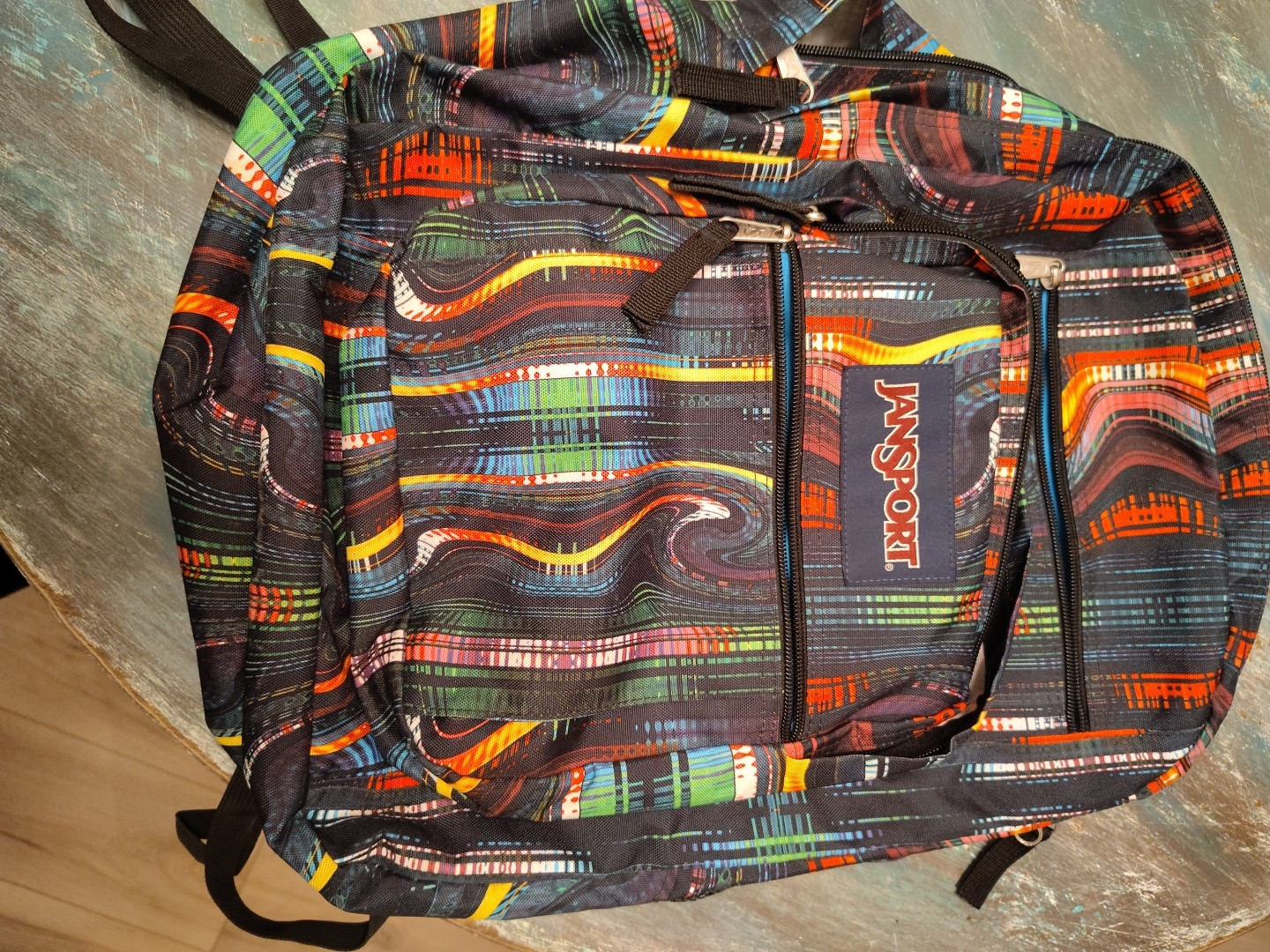 Jansport Multicolour Vertical Swirl Back Pack 2