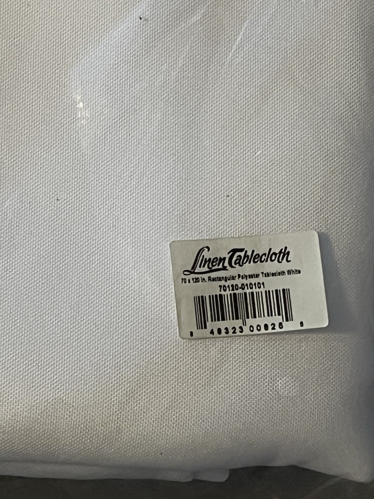 Linen Tablecloth 70x120 In Rectangular Polyester Tablecloth White gallery