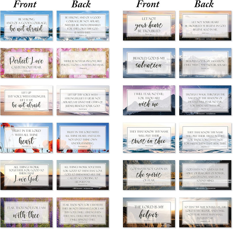 Be Not Afraid Bible Verse Cards with Full Scripture - Pack of 48 gallery