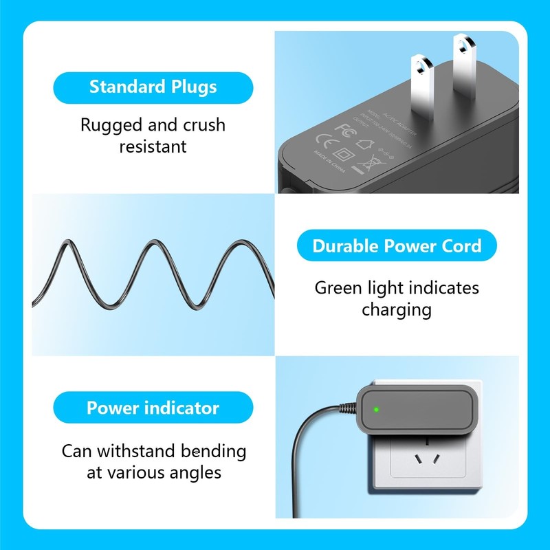 Charger for Robotic Pool Cleaner Compatible with C2 Vision A/B Cordless Vacuum A gallery