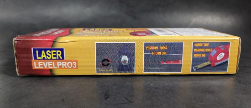 Laser Level Pro 3 Horizontal Vertical 8FT 250cm Measuring Tape Ruler & Batteries gallery