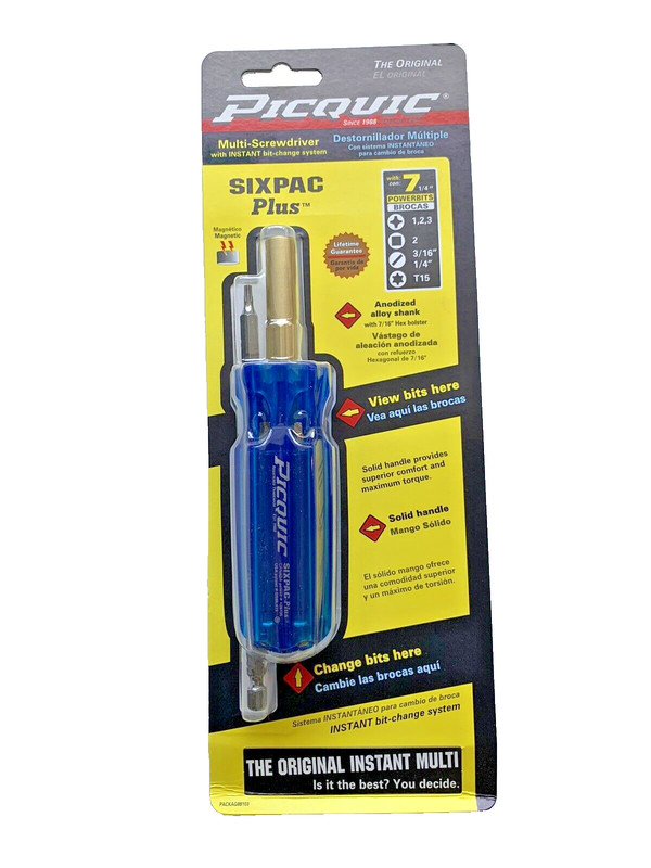 PICQUIC SIXPAC Plus - One Multi Bit Screwdriver - 4 colors to choose from gallery
