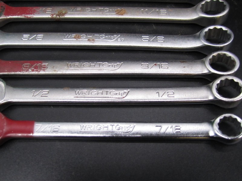 Wright Tool WRIGHTGRIP Combination Wrench Set satin finish gallery