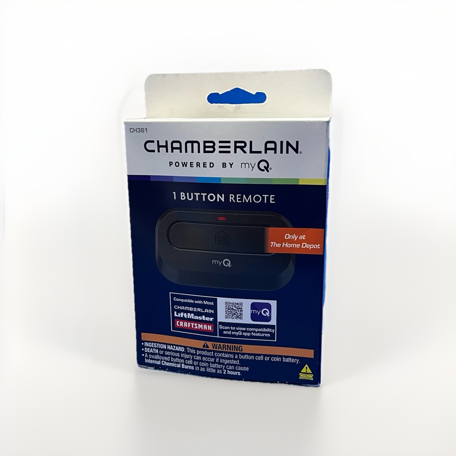 Chamberlain CH361 1-Button Garage Door Remote 315MHz Open Box gallery