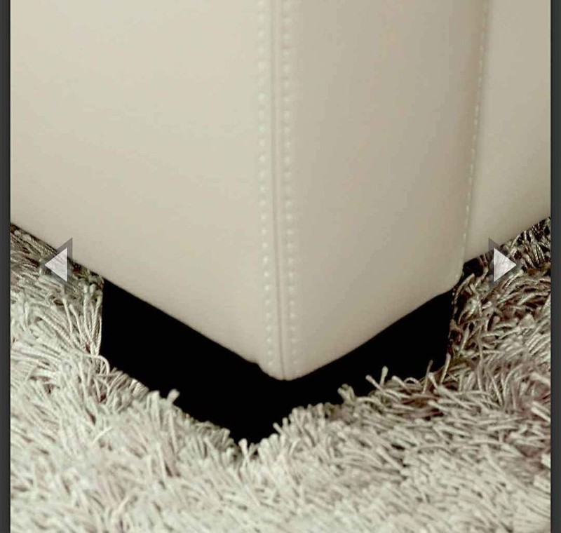 Leather Sleeper Sofa Ivory Kalana by Simon Li with Queen-sized Serene Mattress gallery