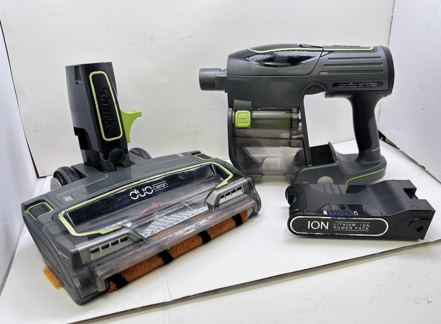 Shark IF201 Vacuum MAIN HANDLE MOTOR BASE ASSEMBLY,VACUUM HEAD & BATTERY- TESTED gallery
