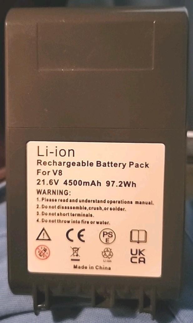 Dyson Rechargeable Li-ion Battery 21.6V 6.0Ah for SV10, V8 Absolute, V8 Animal gallery