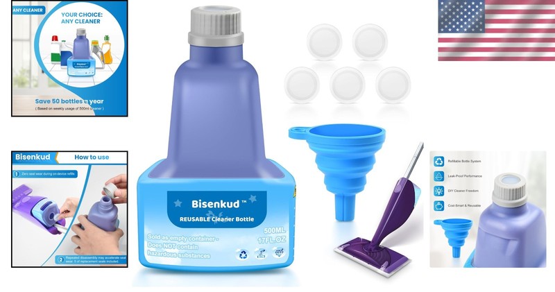 500ml Leak-Proof Cleaning Solution Bottle for Swiffer WetJet - Hand Wash Only gallery