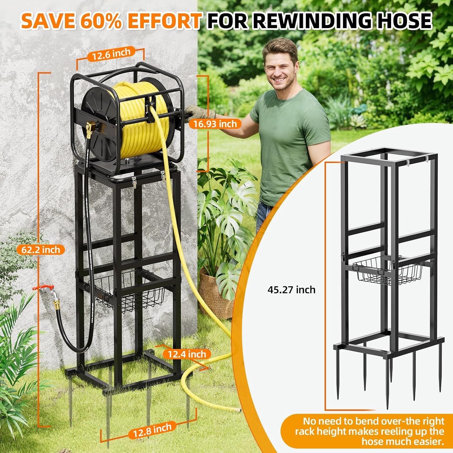 SPECILITE Heavy Duty Ground Mount Hose Reel 360 gallery