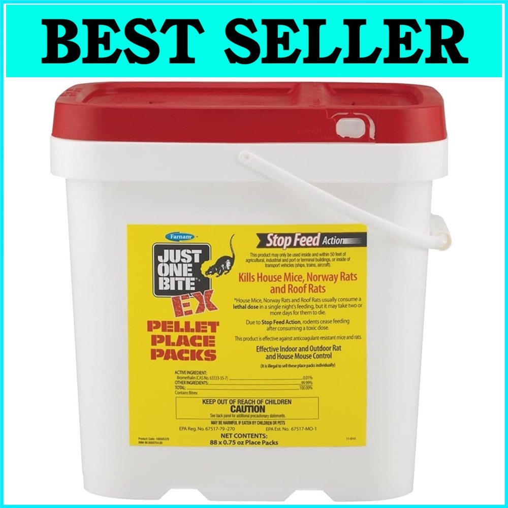 Effective Bromethalin Rodent Control Chunks 88ct - Easy Use for Rural Areas