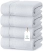 Bath Towels - 100 % Cotton Hotel Spa 27x54 4-Pack White Super Absorb 700GSM gallery