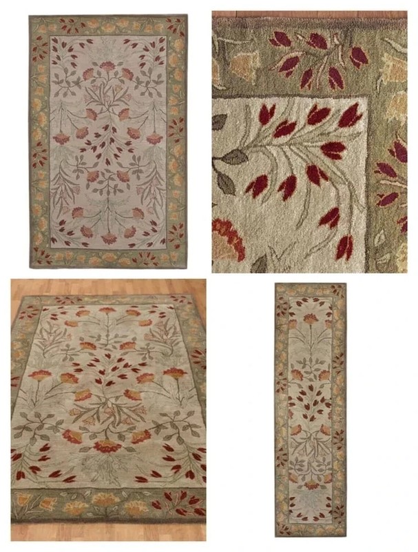 Multi Adeline Hand tufted floral wool area rug for home New home gift Home 8x10| gallery