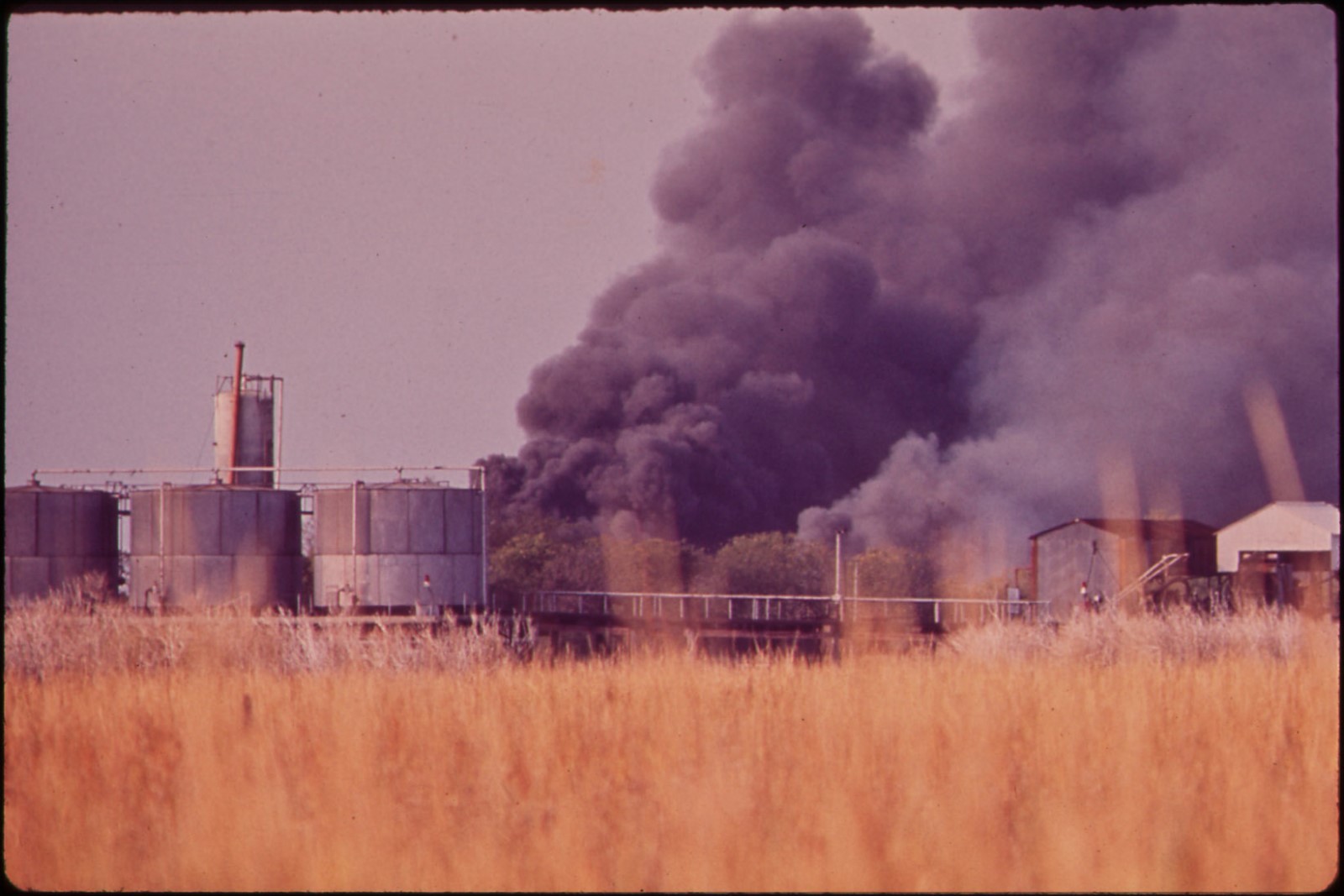 Poster, Many Sizes; A Natural Gas Installation Burns Its Petro Waste Marshlands gallery