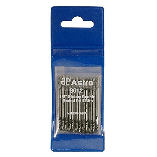 Astro Pneumatic 9012 0.12 in. Stubby Double Ended Drill Bits44; 12-Pk. gallery