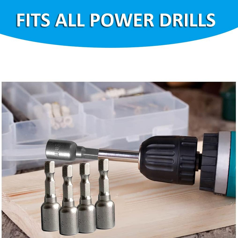 5/16'' Nut Driver Bit Sets 10PCS, 5/16 Inch Nut Driver Hex Shank Quick C gallery