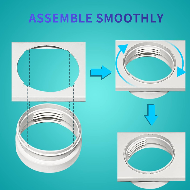 Portable AC Window Vent Kit - Complete Air Conditioner Window Kit, Adjustable PV gallery