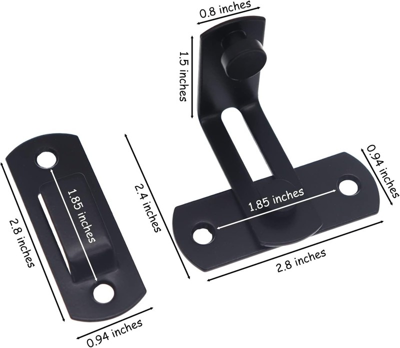 Multi-Purpose 90 Degree Angle Latch for Barns, Windows, and Double Doors gallery