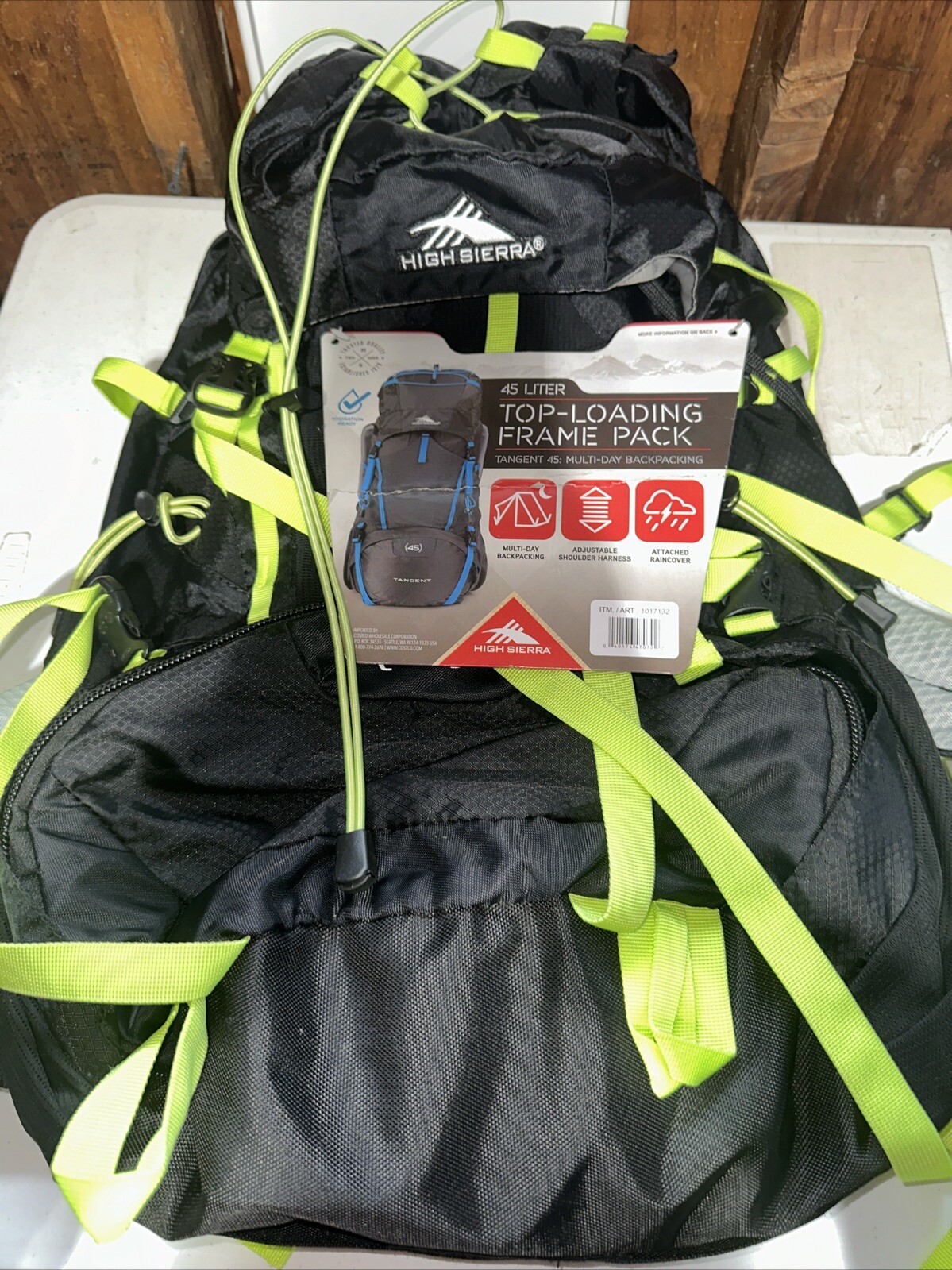 New High Sierra Tangent 45 Top – Loading Frame Pack Black/green