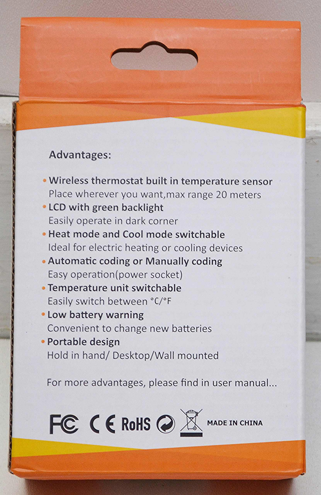 Wireless Digital Thermostat Remote Control for Electric Heating Cooling Devices gallery