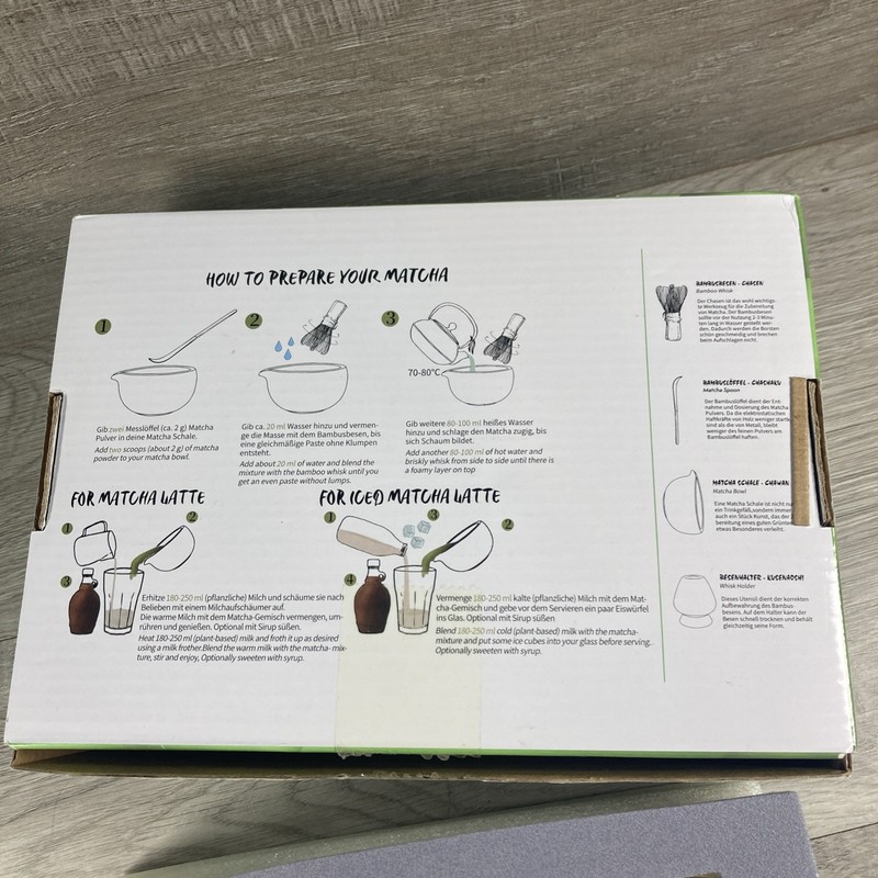 Matcha Whisk Set Gift Box - Matcha Set with Holder Spoon and Bowl, 6 Pcs Kit gallery
