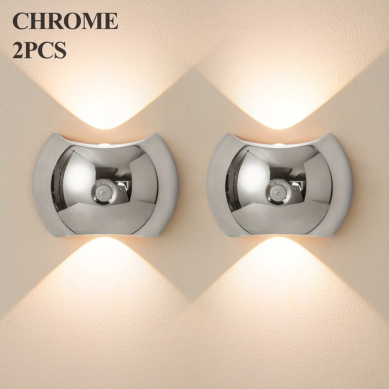 Up & Down Light Source Wall Sconces with Motion Sensor, Cordless LED Wall Light gallery