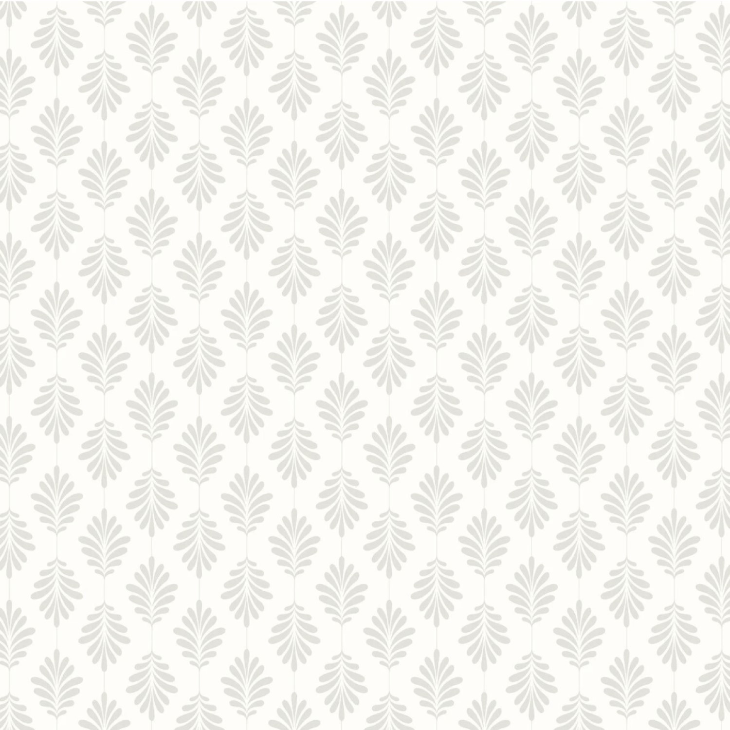 York Wallcoverings Pre-pasted Leaflet Wallpaper Roll – White/Gray – 27’L x 27”W gallery