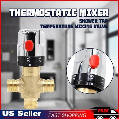 Thermostatic Mixing Valve Temperature Control Thermostat for Water Heater Faucet gallery